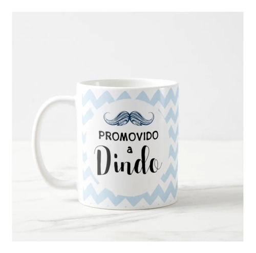 Caneca Dindo Batizado Presente Convite Xicara Padrinho