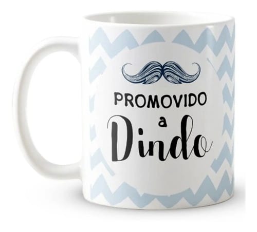 Caneca Dindo Batizado Presente Convite Xicara Padrinho - Batizado (Padrinho)
