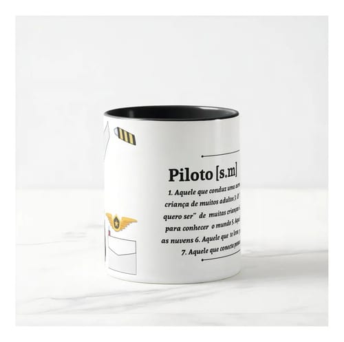 Caneca Personalizada Profissão Aviação Presente Piloto