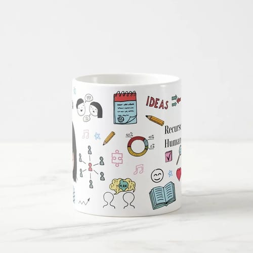 Caneca Personalizada Recursos Humanos com Avatar Branca
