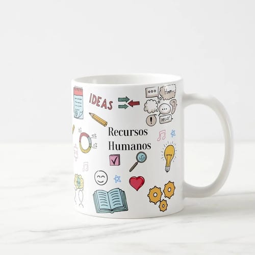 Caneca Personalizada Recursos Humanos com Avatar Branca