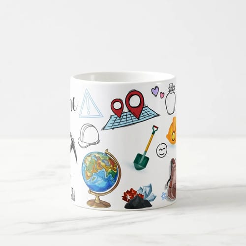 Caneca Presente Personalizado Geologia Profissão Geólogo