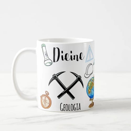 Caneca Presente Personalizado Geologia Profissão Geólogo