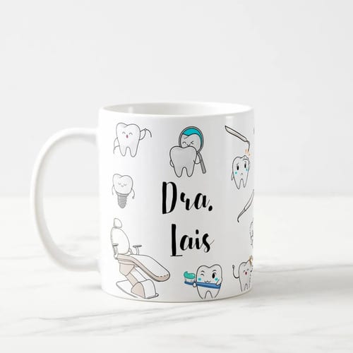 Caneca Personalizada Odontologia Formatura Dentista Nome
