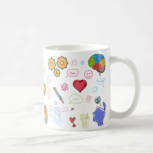 Caneca Profissão Psicológia Presente para Psicólogos