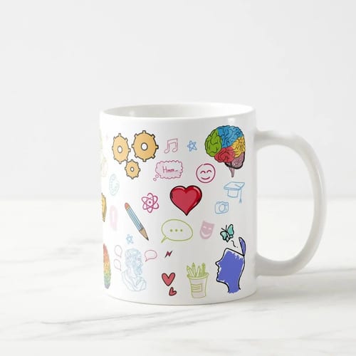 Caneca Profissão Psicológia Presente para Psicólogos