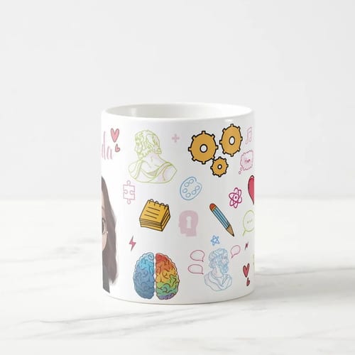 Caneca Profissão Psicológia Presente para Psicólogos