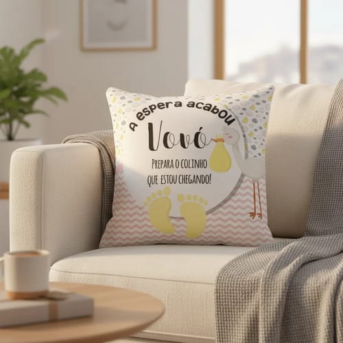 Almofada Decorativa Revelação Gravidez Vovó