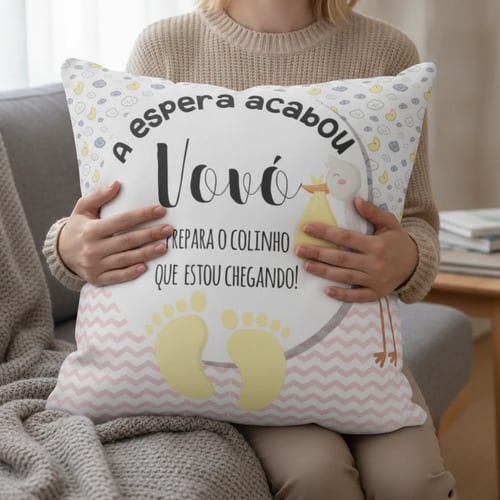 Almofada Decorativa Revelação Gravidez Vovó