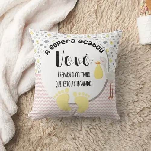Almofada Decorativa Revelação Gravidez Vovó