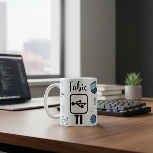 Caneca Profissão Presente Programador Tecnologia Com Nome