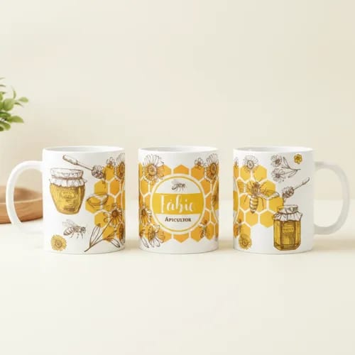 Caneca Personalizada Abelhas Apicultor Presente Criativo - Profissões (Apicultor)