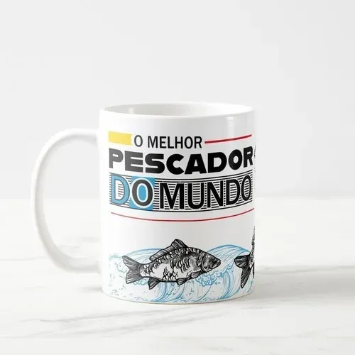 Caneca Personalizada Melhor Pescador do Mundo