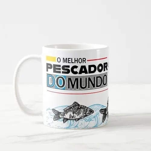 Caneca Personalizada Melhor Pescador do Mundo