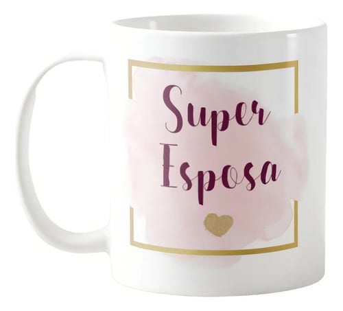 Caneca Personalizada Super Esposa - Família (Casal)