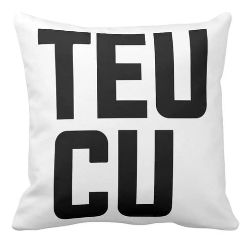 Almofada Decorativa Frase Teu Cu - Outros (Almofada Teu cu)