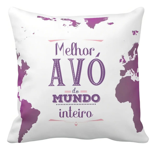 Almofada Personalizada de Lembrança para Melhor Avó do Mundo