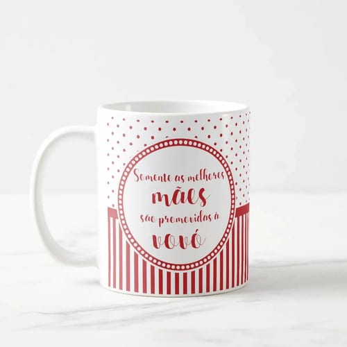 Kit Caneca e Almofada Personalizada para as Melhores Mães São Promovidas a Vovó