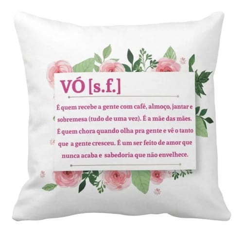 Almofada Decorativa Significado Avó - Família (Avó)