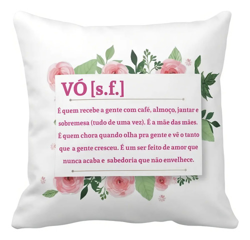 Almofada Decorativa Significado Avó - Família (Avó/Avô)
