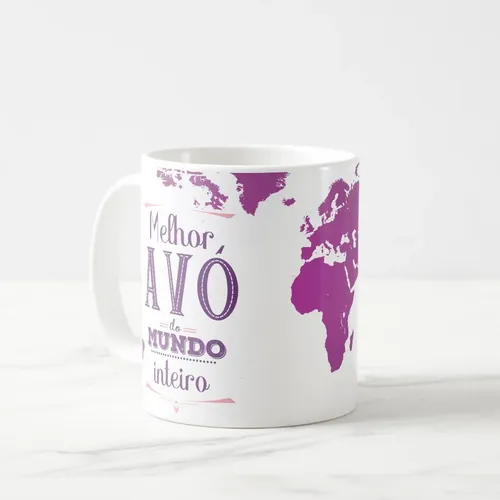 Caneca Personalizada Presente Melhor Avó do Mundo Inteiro