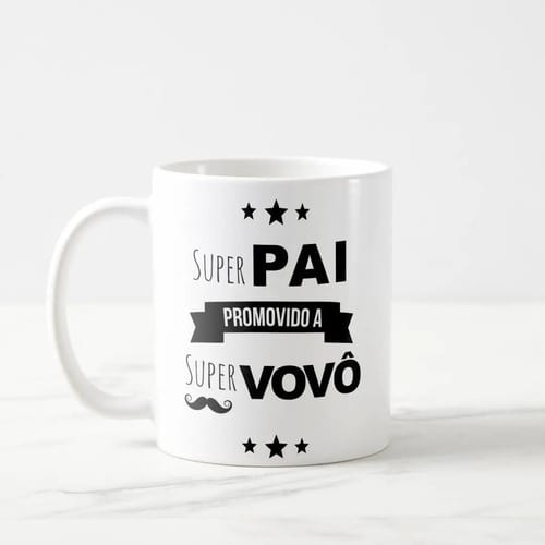 Conjunto 2 Canecas Anúncio de Gravidez Promovidos a Avós