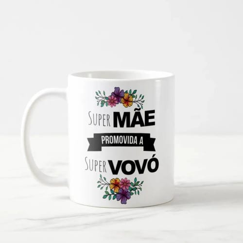 Conjunto 2 Canecas Anúncio de Gravidez Promovidos a Avós