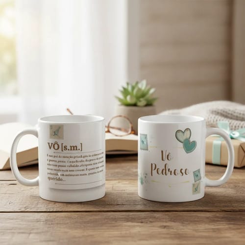 Kit Presente Avô e Avó Lembrança Personalizada Dia dos Avós