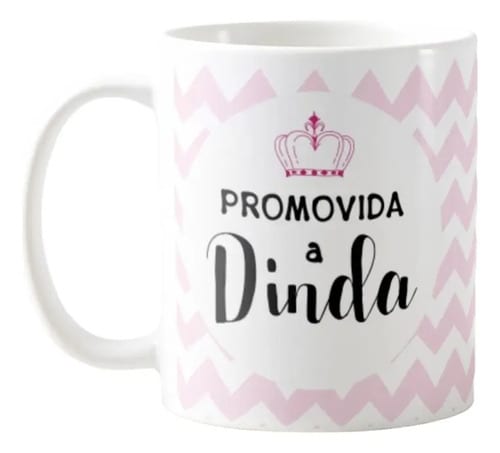 Kit Canecas Lembrança Padrinhos Batizado Crisma Dindo Dinda