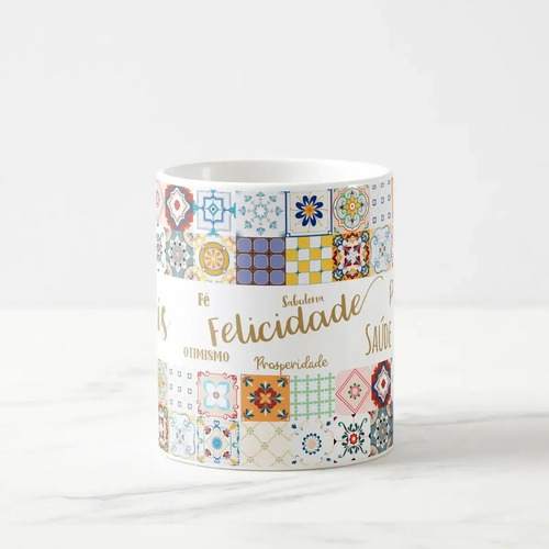Caneca Personalizada Presente de Natal Felicitações com Nome