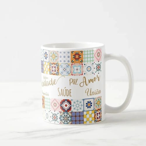 Caneca Personalizada Presente de Natal Felicitações com Nome