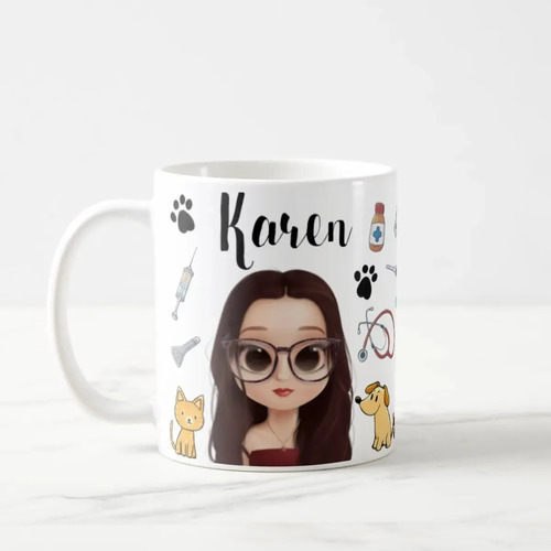 Caneca Profissão Presente Formatura Medicina Veterinária