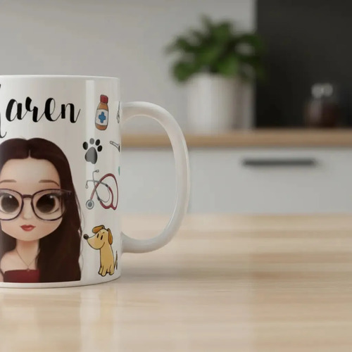 Caneca Profissão Presente Formatura Medicina Veterinária