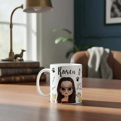 Caneca Profissão Presente Formatura Medicina Veterinária
