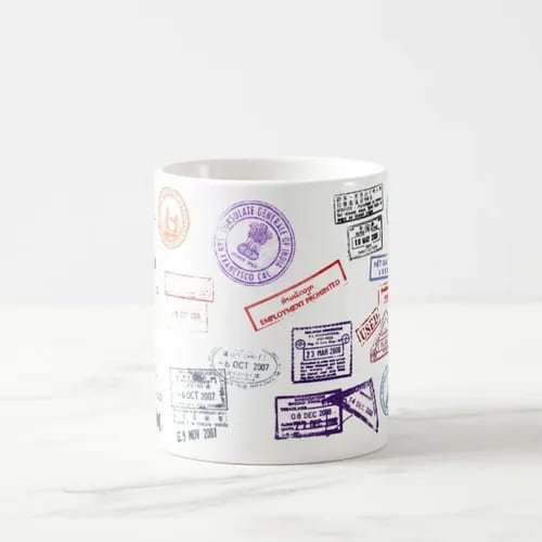 Caneca Personalizada Turismo Frase Viajar Enriquece a Alma