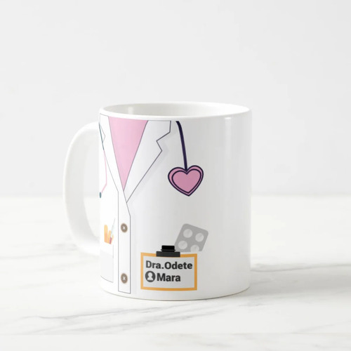 Caneca Medicina Clinico Geral Personalizada Com Nome