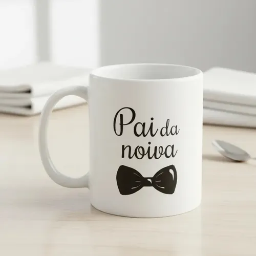  Conjunto 2 Canecas Personalizadas Para Pai Dos Noivos