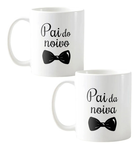  Conjunto 2 Canecas Personalizadas Para Pai Dos Noivos