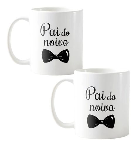 Conjunto 2 Canecas Personalizadas Para Pai Dos Noivos