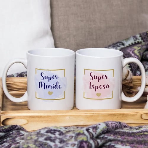 Kit 2 Canecas Personalizada Presente Casal Esposa E Esposo
