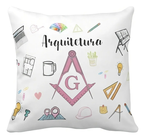 Almofada Decorativa Presente Profissão Arquitetura Arquiteta - Profissões (Arquiteto(a))