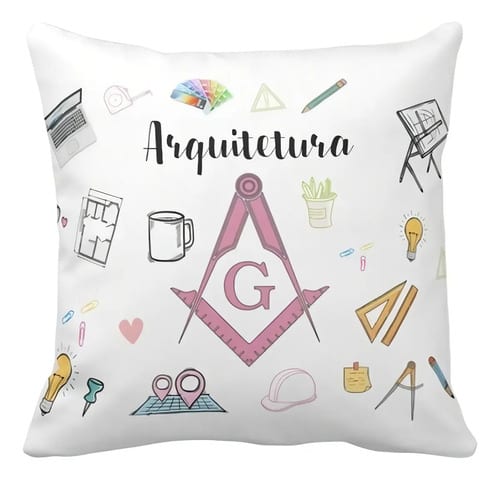 Almofada Decorativa Presente Profissão Arquitetura Arquiteta - Profissões (Arquiteto(a))