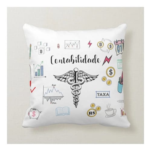 Almofada Personalizada e Criativa de Contabilidade Contador