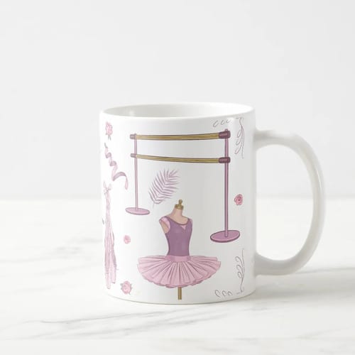 Caneca Personalizada Criativa com Nome Professora de Ballet