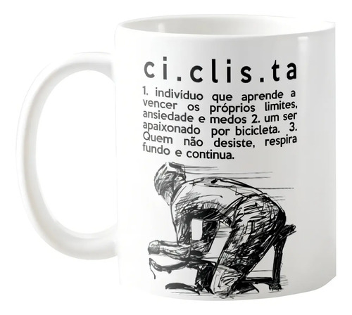 Caneca Ciclista Presente Criativo Significado Hobbies Bike Pronta Entrega - Hobbies (Ciclista)