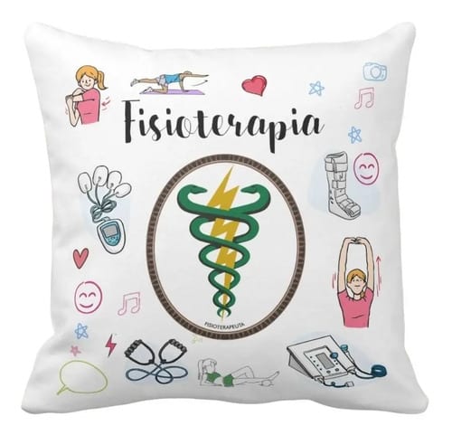 Almofada Decorativa Fisioterapia - Profissões (Fisioterapeuta)