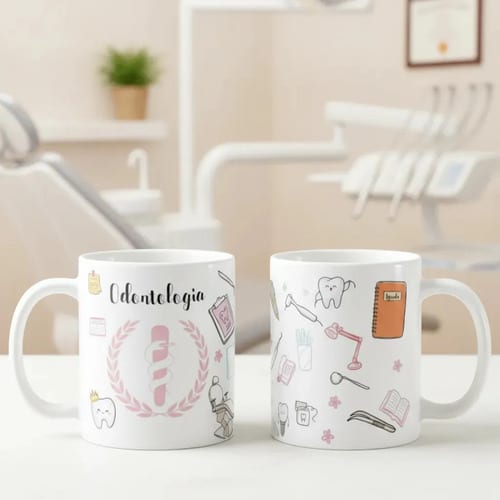 Caneca Personalizada Odontologia Presente Especial Dentista - Profissões (Dentista)