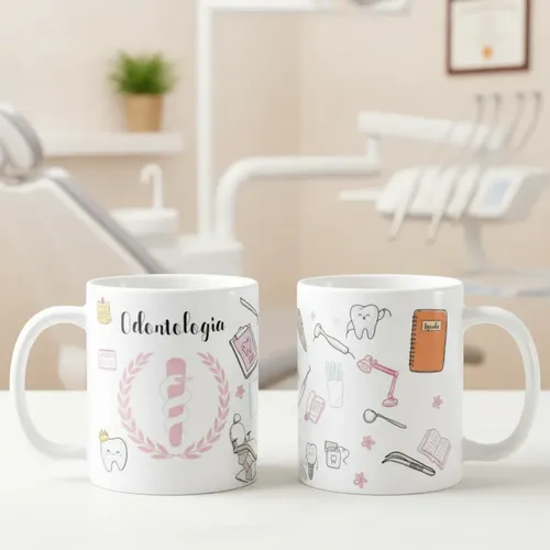 Caneca Personalizada Odontologia Presente Especial Dentista - Profissões (Dentista)