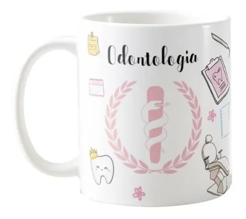 Caneca Personalizada Odontologia Presente Especial Dentista - Profissões (Dentista)
