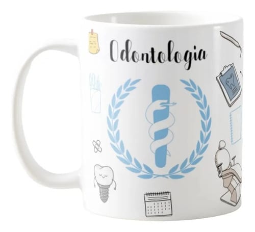 Caneca Personalizada Especial Profissão Odontologia Dentista - Profissões (Dentista)